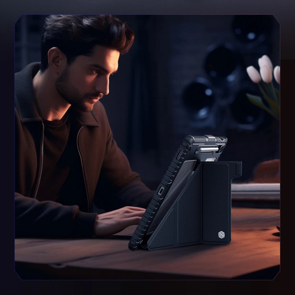 Case Nillkin Bumper Leather Case Pro Samsung Galaxy Tab S9 FE+ Plus schwarz - 8