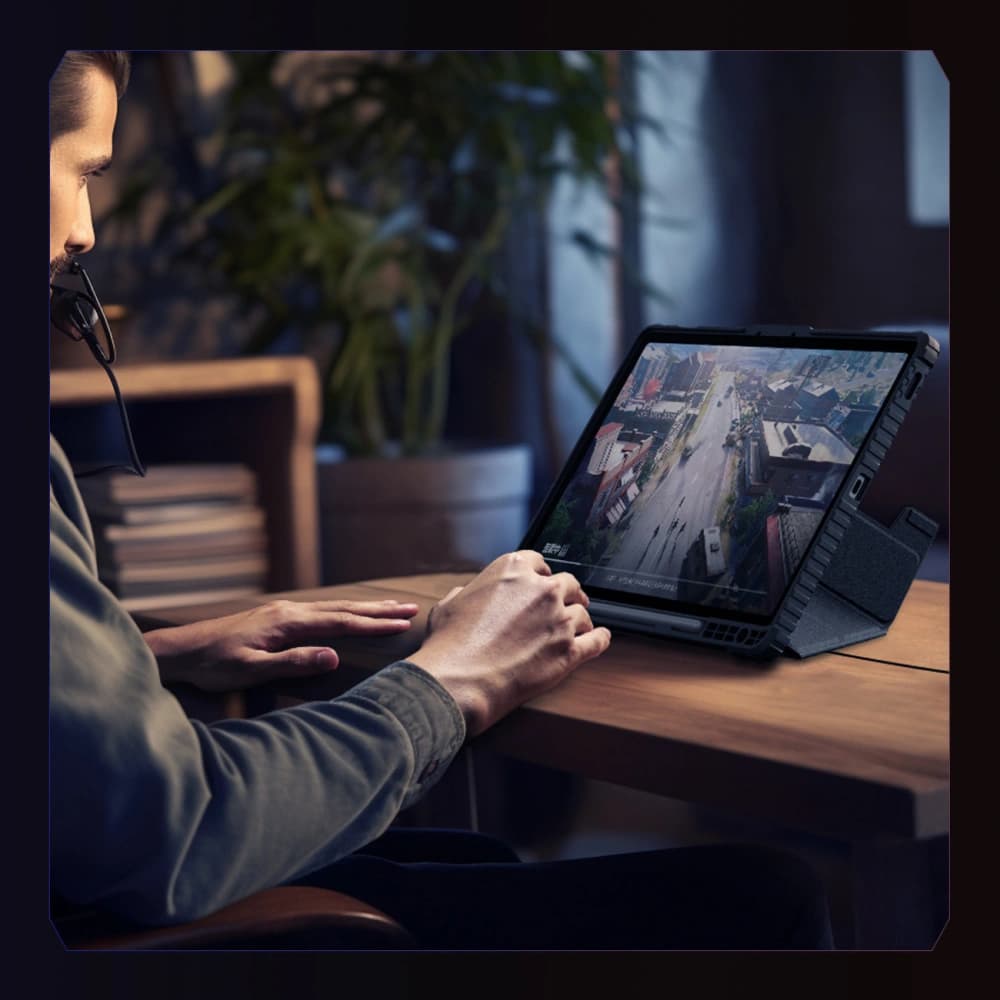 Case Nillkin Bumper Leather Case Pro Samsung Galaxy Tab S9 FE+ Plus schwarz - 9