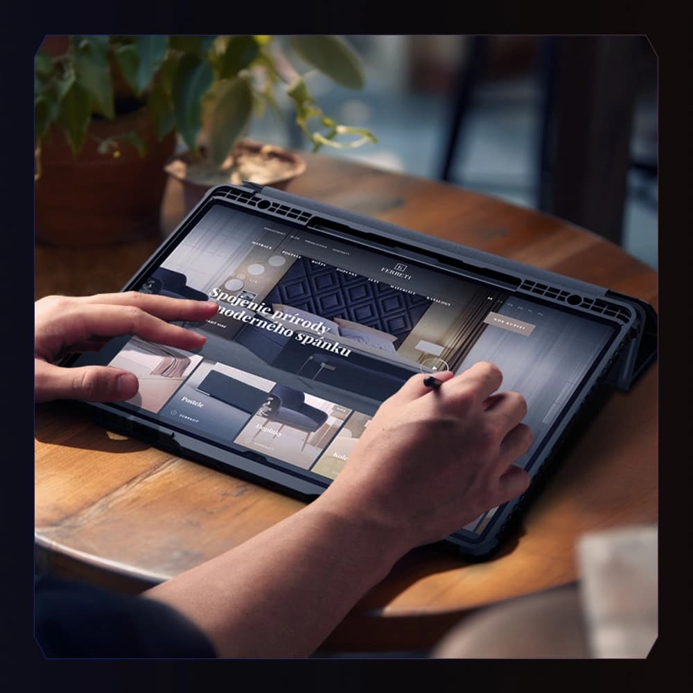 Etui Nillkin Bumper Leather Case Pro Samsung Galaxy Tab S9 Ultra / S10 Ultra negre - 11