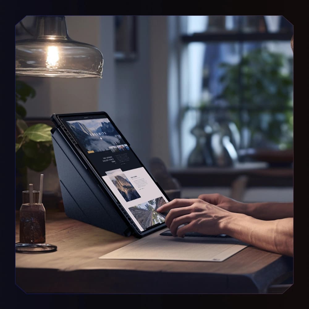 Etui Nillkin Bumper Leather Case Pro Samsung Galaxy Tab S9 Ultra / S10 Ultra negre - 12