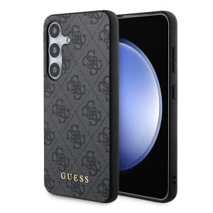 Guess GUHCS24SG4GFGR Samsung Galaxy S24 hardcase 4G Metal Gold Logo black