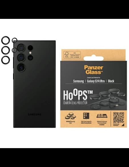 Objektív üveg PanzerGlass Hoops Camera Samsung Galaxy S24 Ultra fekete/black