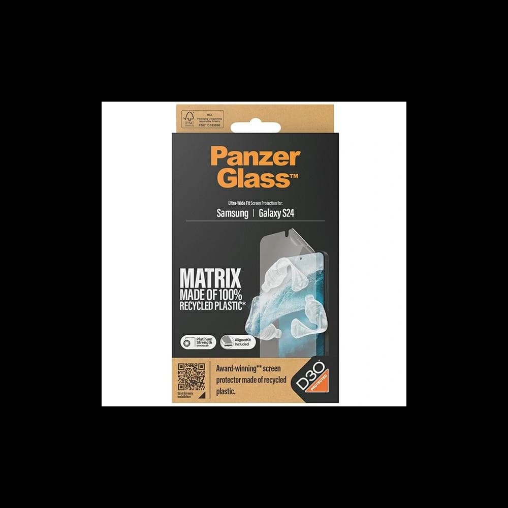 Képernyővédő fólia PanzerGlass Ultra-Wide Fit Samsung Galaxy S24 D3O Matrix Képernyővédő - 4