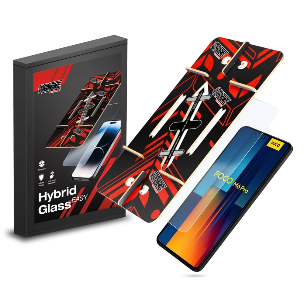 GrizzGlass HybridGlass Easy pentru Xiaomi POCO M6 Pro 4G