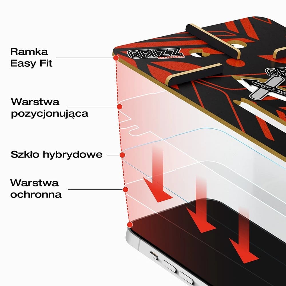 GrizzGlass HybridGlass Easy pentru Realme C67 - 9