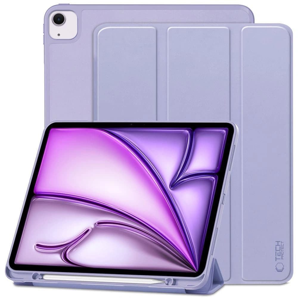 Case Tech-Protect SmartCase Pen Apple iPad Air 13" 2024 (6. Generation) Violett