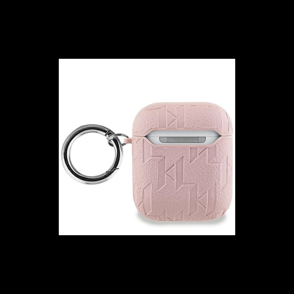 Etui Karl Lagerfeld KLA2PGKCPP Apple AirPods 1/2 kryt Monogram Karl & Choupette Head růžový/pink - 2