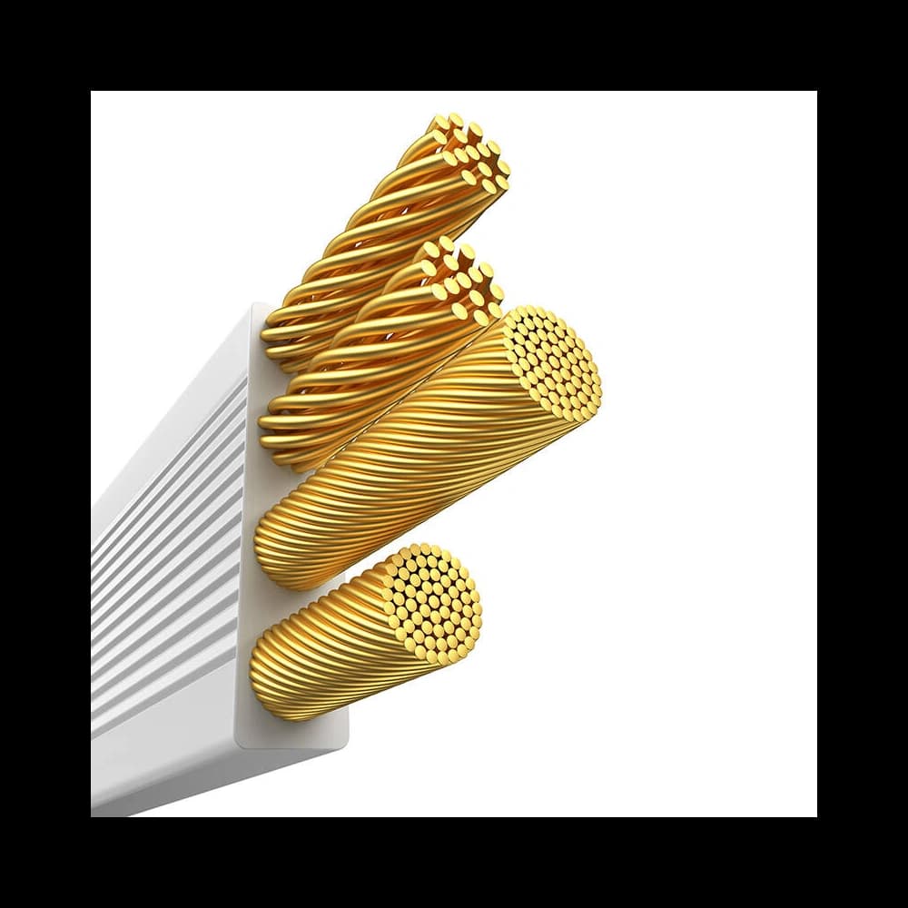 Kabel 3w1 Baseus Free2Draw USB-A / micro USB, Lightning, USB-C 3.5A 1.1m bílý - 6