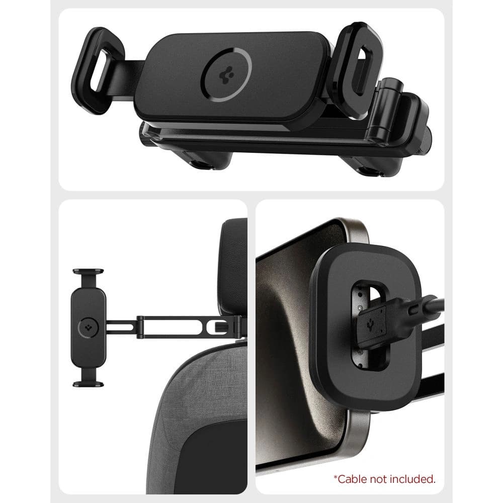 Uchwyt pe tetiera Spigen OneTap UTS45 Universal Headrest Car Mount Black - 11