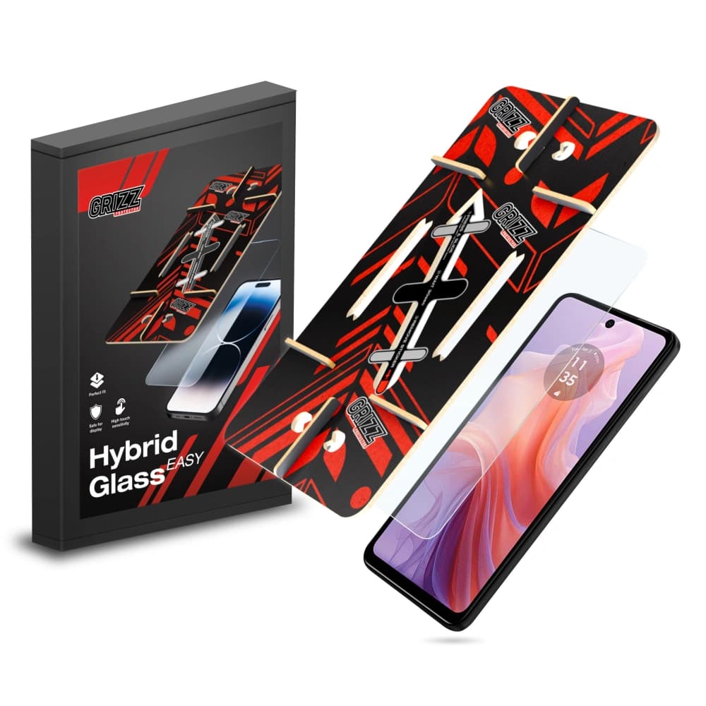 Hibrid üveg GrizzGlass HybridGlass Easy Motorola Moto E14-hez
