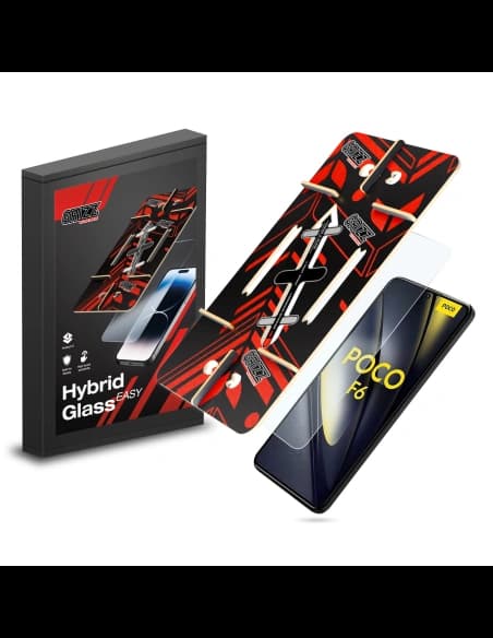 Hybriertes Glas GrizzGlass HybridGlass Easy für Xiaomi POCO F6