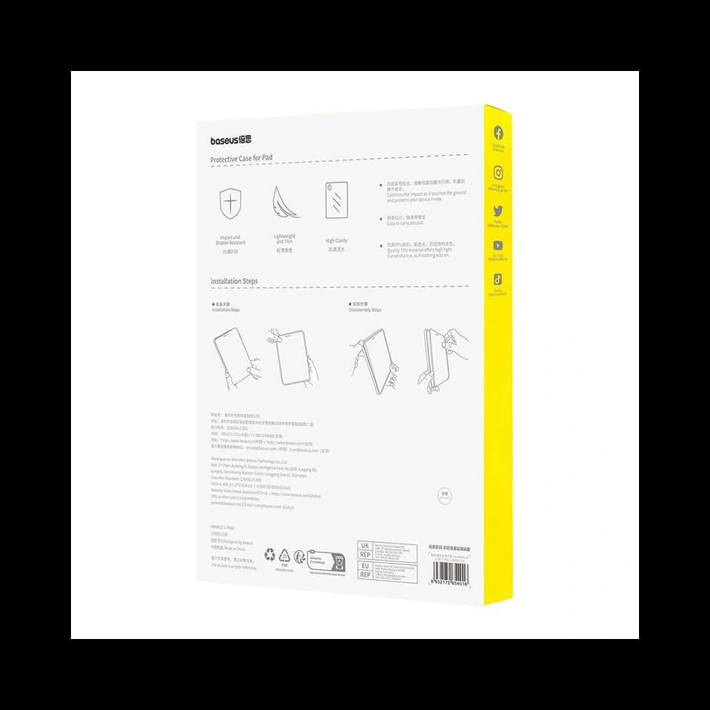 Etui Baseus Simple Apple iPad mini 8.3" 2021 (6. generace) průhledné - 6