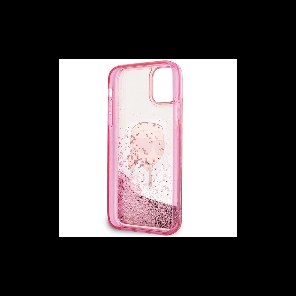 Karl Lagerfeld KLHCN61LNKHCP Apple iPhone 11/XR hardcase Glitter Karl Head pink - 6