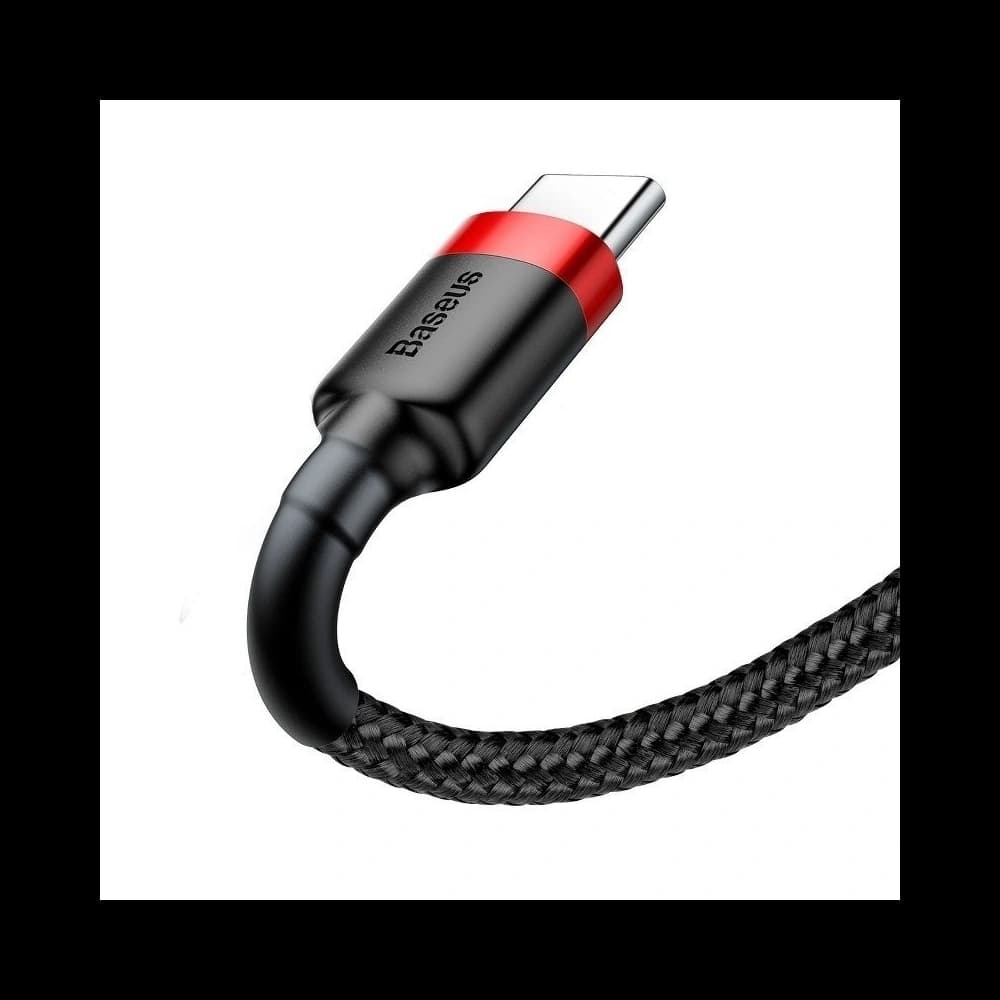 Kabel USB-C Baseus Cafule 2A 3m (červeno-černý) - 5