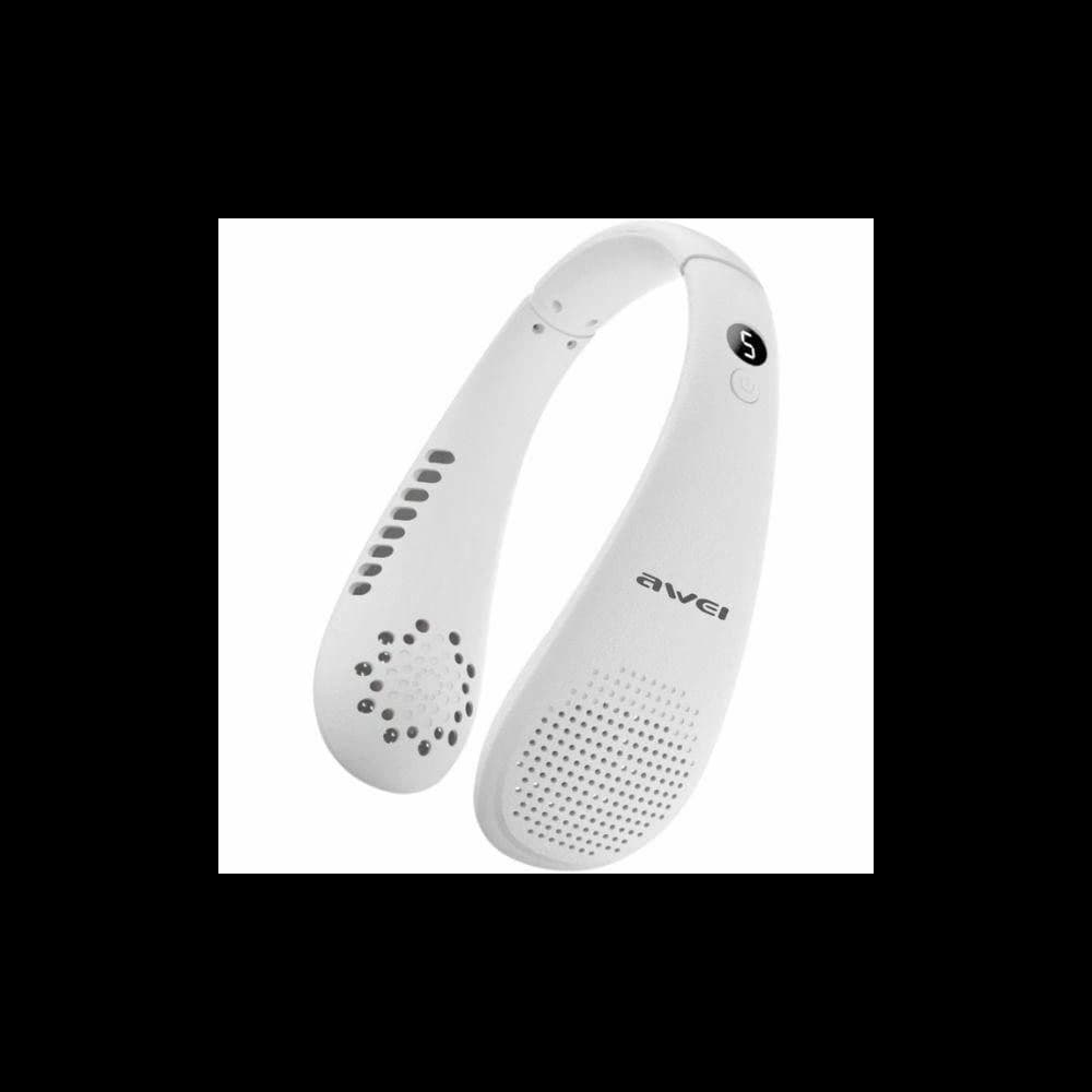 AWEI F31 1200mAh neck fan white