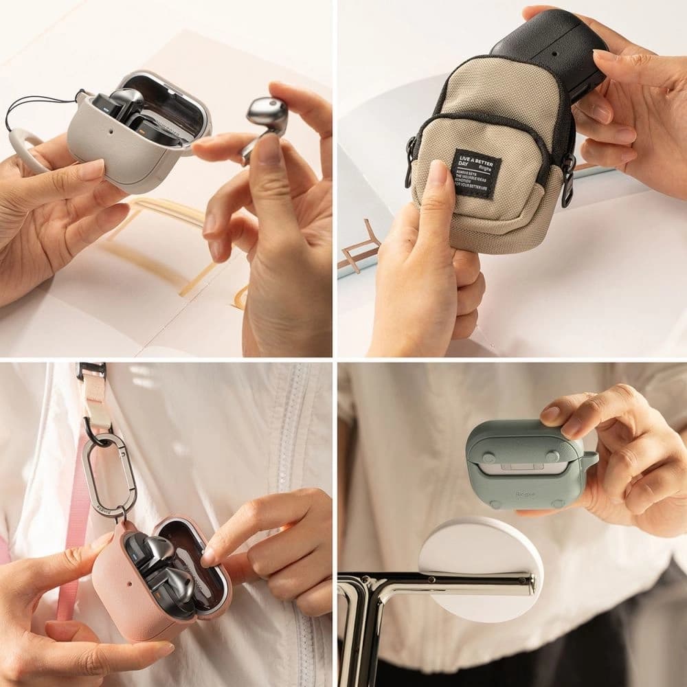 Etui Ringke Onyx Magnetic MagSafe Samsung Galaxy Buds 3 / 3 Pro Meleg Szürke - 7