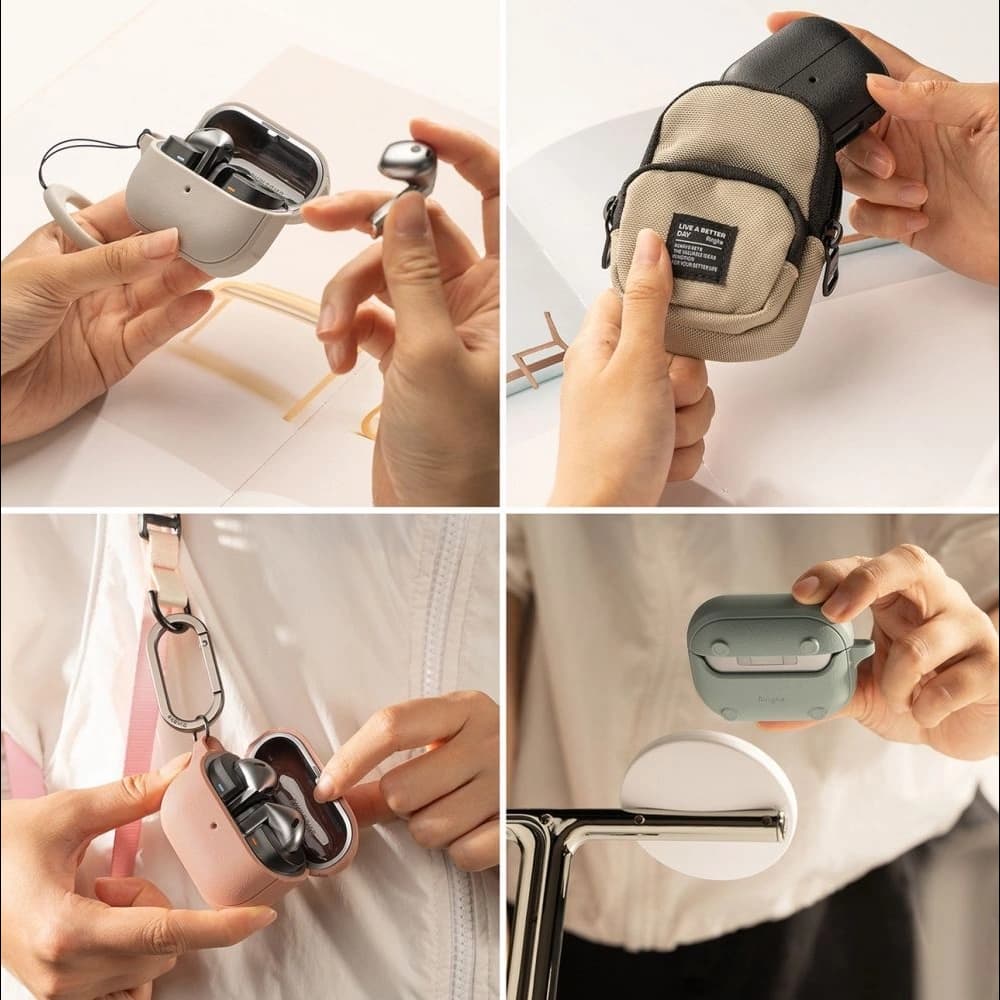 Ringke Samsung Tasche Onyx Magnetic MagSafe Galaxy Buds 3 / 3 Pro Salbei Grün - 7