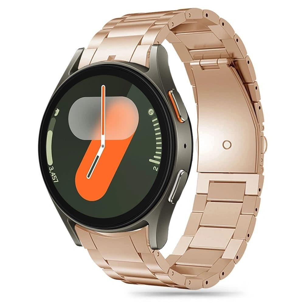 Pásek Tech-Protect Stainless Samsung Galaxy Watch 4 / 5 / 5 Pro / 6 / 7 / FE Blush Gold