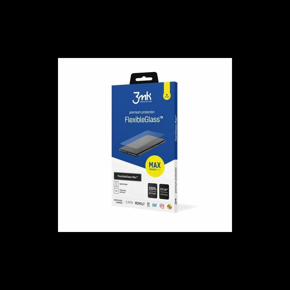 Hibrid üveg 3MK FlexibleGlass Max Apple iPhone 16 fekete