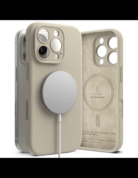 Case Ringke Silicone Magnetic MagSafe Apple iPhone 16 Pro Max Stone