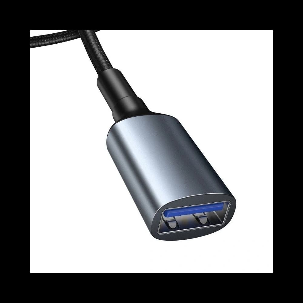 Baseus USB 3.0-Verlängerungskabel Cafule, 2A, 1m (schwarz/grau) - 5