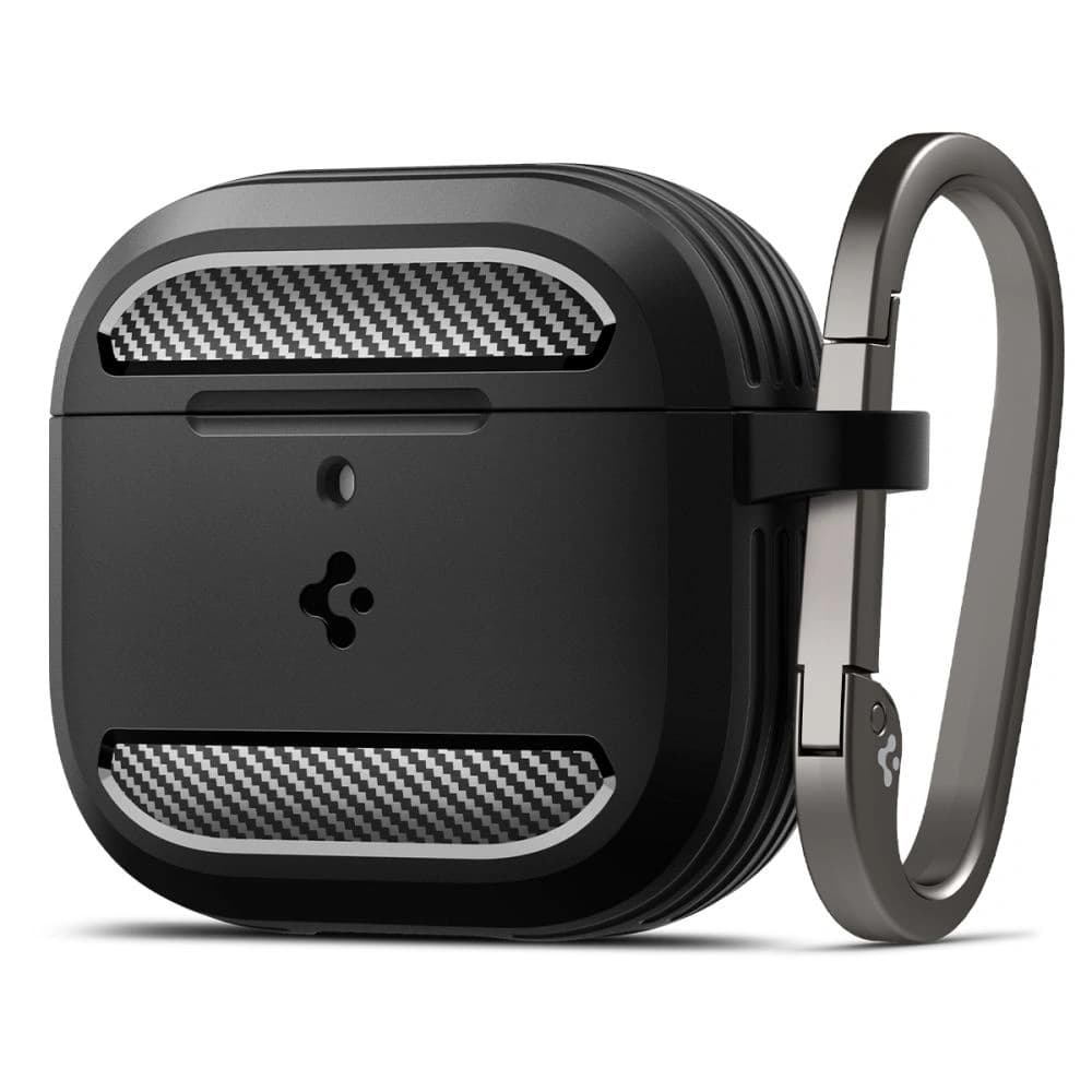 Spigen Rugged Armor Apple AirPods 4 Matt Schwarz
