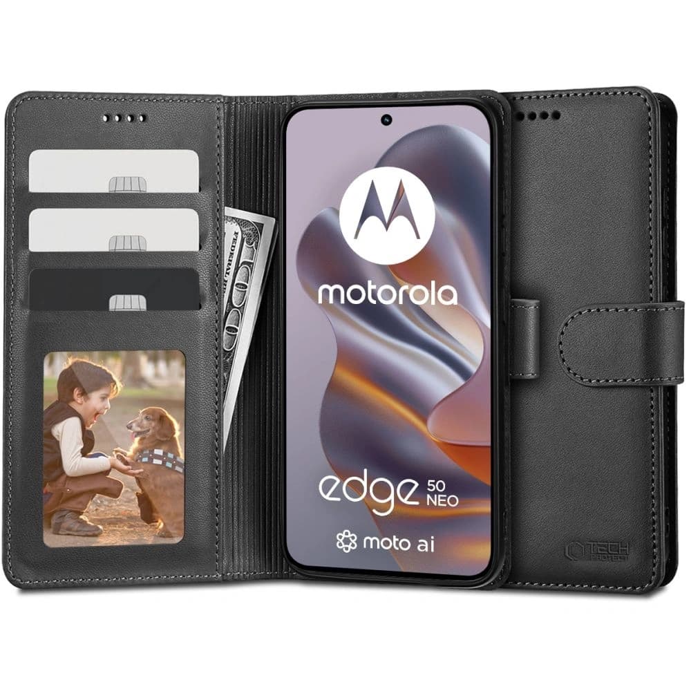 Tech-Protect Geldbörse Motorola Edge 50 Neo Schwarz