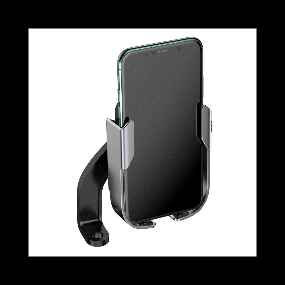 Baseus Telefonhalter Armor für Motorrad / Fahrrad / Roller / Scooter (silber) - 3
