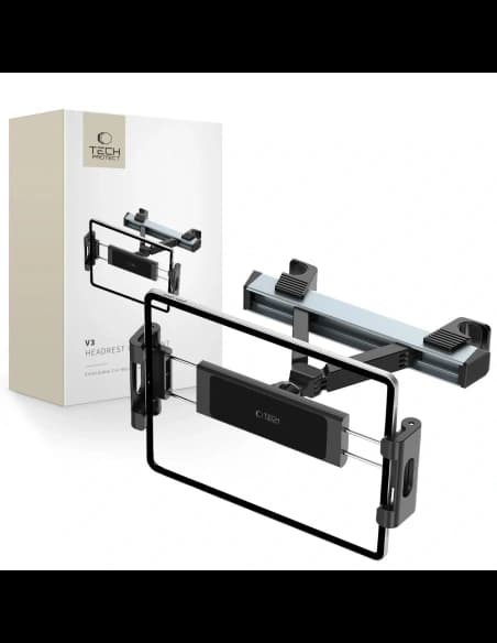 Uchycení na opěrku hlavy Tech-Protect V3 Upevnění do auta Černé