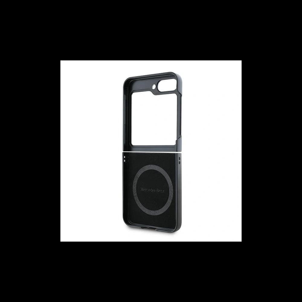 Mercedes MEHMZF623RBGVK Samsung Galaxy Z Flip 6 / 7 FE Bőr Fa Imitáció MagSafe fekete - 7