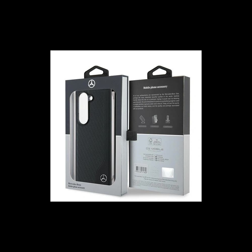 Mercedes MEHMZFD623RBGVK Samsung Galaxy Z Fold6 Leder Holzimitat MagSafe schwarz - 7