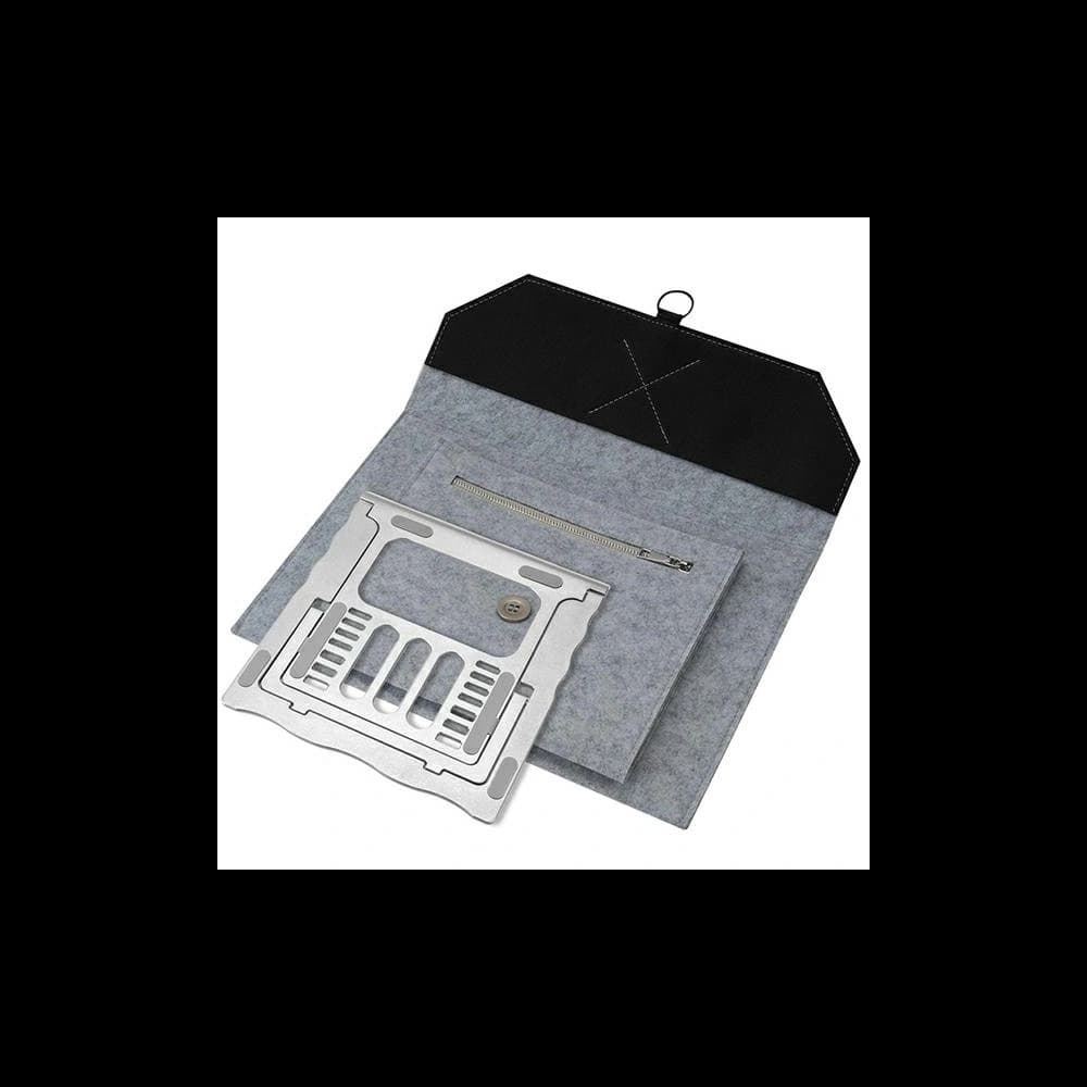 4smarts Laptop-/Tablet-Ständer Tasche FoldStand ErgoFix 13' grau/silber