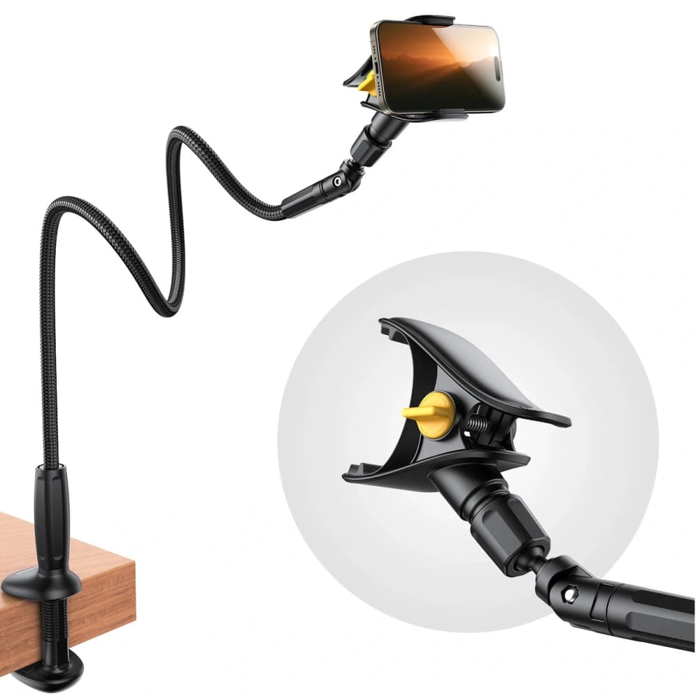 Joyroom JR-ZS389 phone holder with flexible arm for desk black - 10