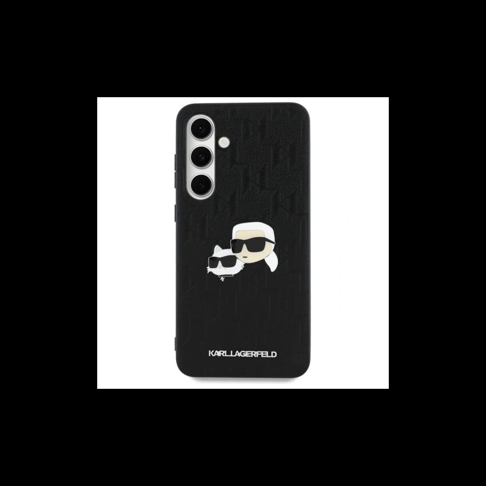 Karl Lagerfeld KLHCS24FEPGKLKCPK Samsung Galaxy S24 FE hardcase Monogram Karl&Chaoupette Head Pin black - 3