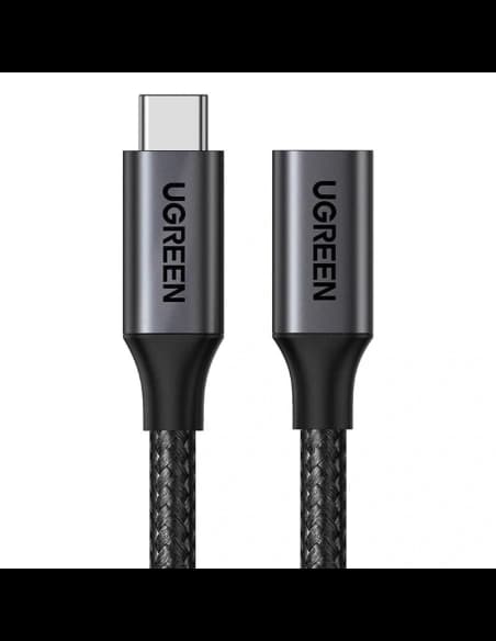 UGREEN US372 USB-C 3.2 férfi - USB-C Gen 2 női hosszabbító kábel 1m (fekete)