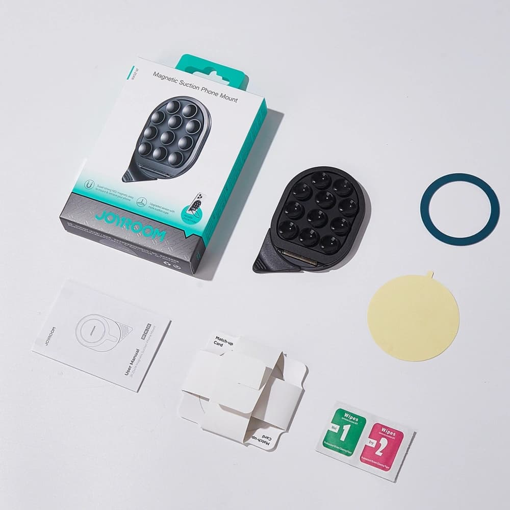 Joyroom JR-ZS418 smartphone holder with stand and suction cups MagSafe black - 3