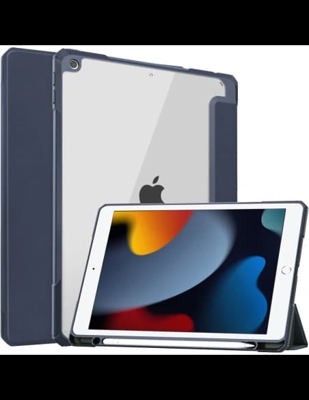 Bizon Case Tab Clear Matt Apple iPad 9/8/7 10.2 2021/2020/2019 sötétkék