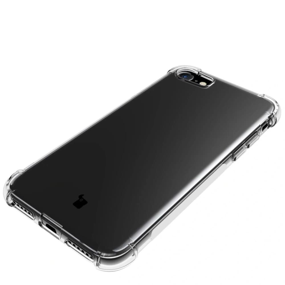 Bizon Case Clear Pack tok + 2x kijelző üveg + lencse üveg Apple iPhone SE 2022/2020 8/7 átlátszó - 6