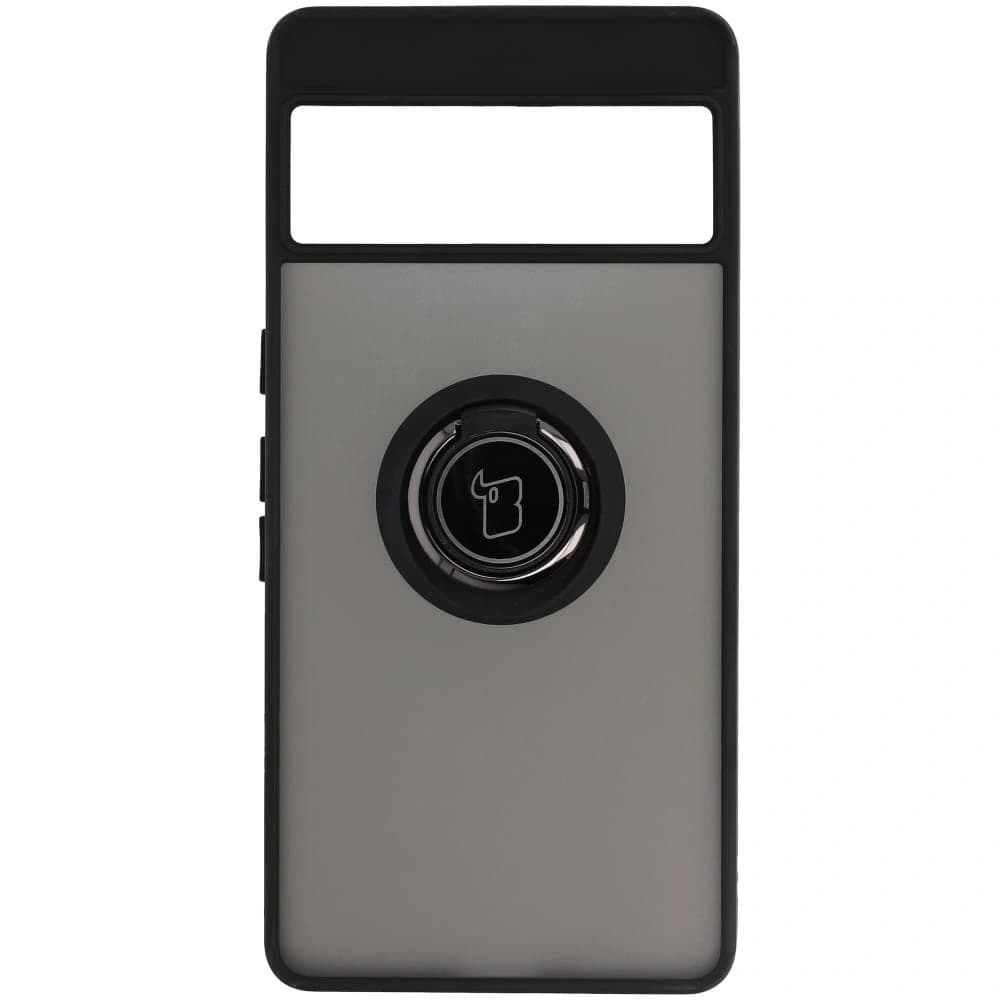 Bizon Case Hybrid Ring Google Pixel 7 Pro rauchig mit einem schwarzen Rahmen - 2