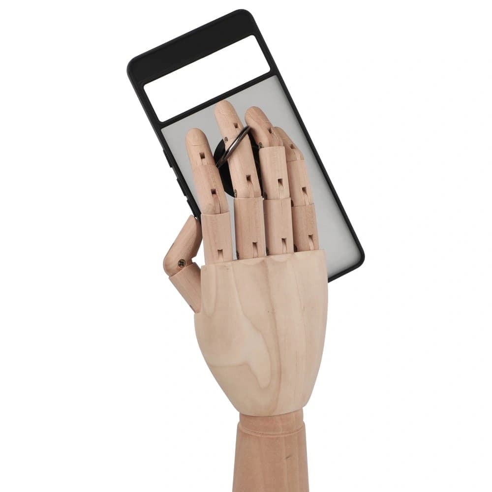 Bizon Case Hybrid Ring Google Pixel 7 Pro rauchig mit einem schwarzen Rahmen - 8