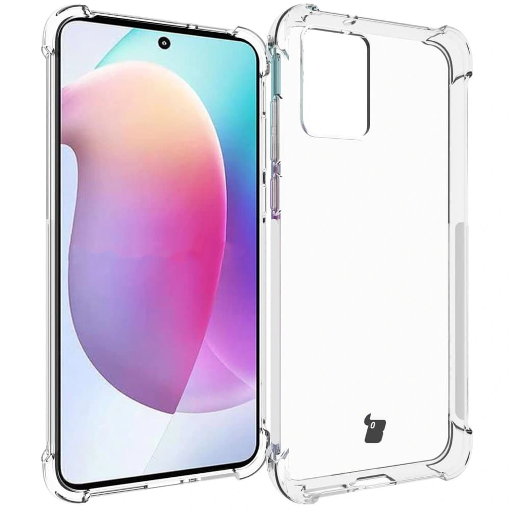 Bizon Case Clear Pack carcasă + 2x film pentru ecran + protecție pentru lentile Motorola Moto Edge 30 Neo transparentă - 3