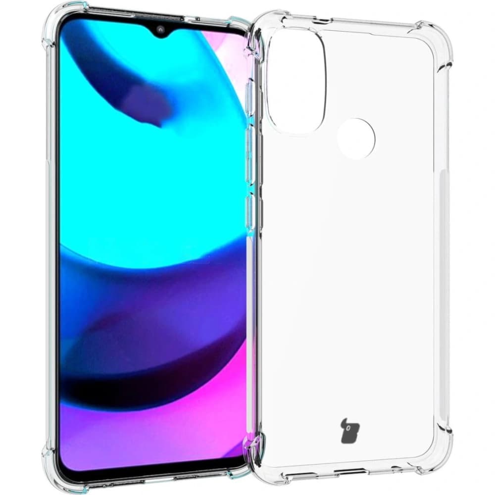 Etui + 2x sklo na obrazovku + objektiv Bizon Case Clear Pack do Moto E20 průhledné - 3