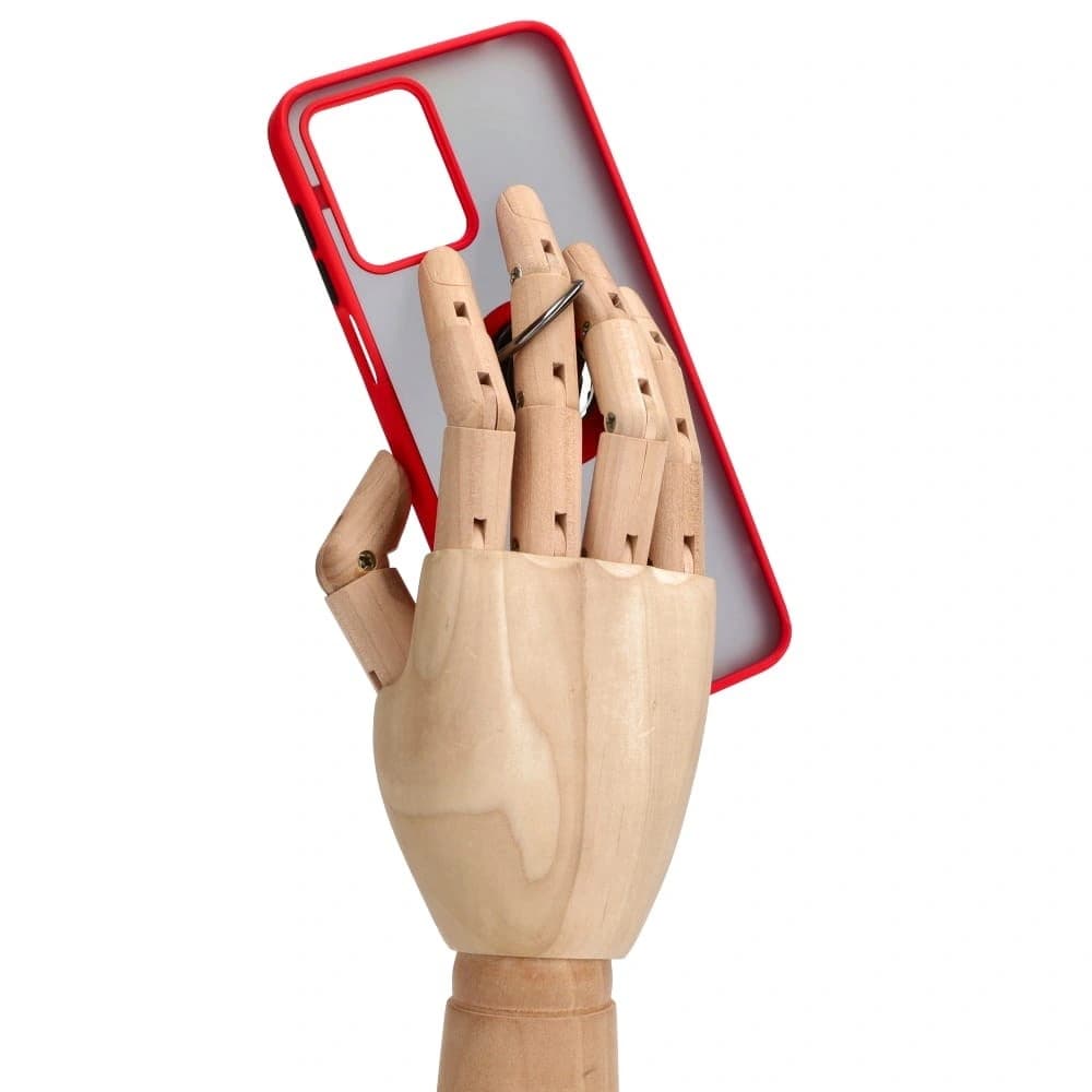 Bizon Case Hybrid Ring Motorola Moto G13 / G23 / G53 5G rauchig mit einem roten Rahmen - 8