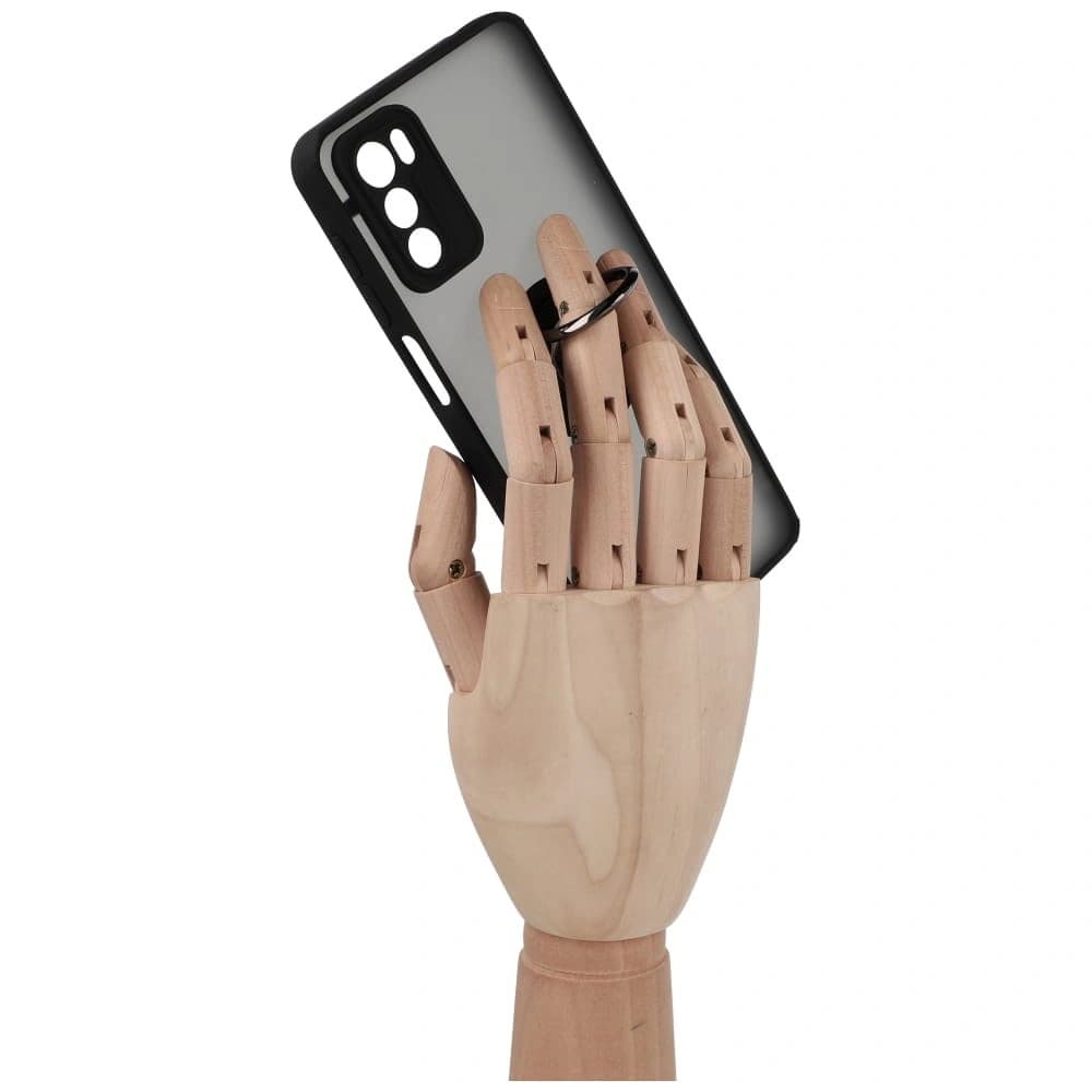 Bizon Case Hybrid Ring Motorola Moto G42 füstös fekete kerettel - 8