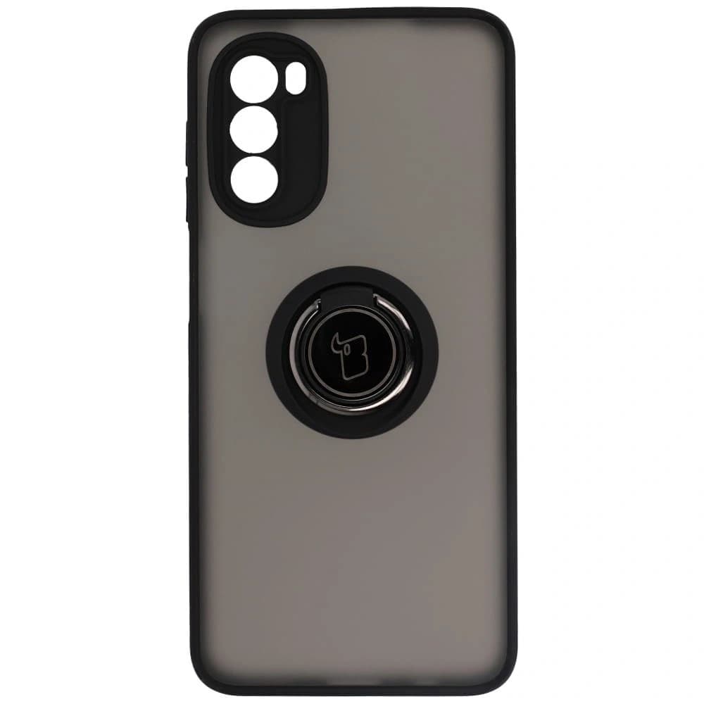 Bizon Case Hybrid Ring Motorola Moto G52 / G82 rauchig mit einem schwarzen Rahmen - 2