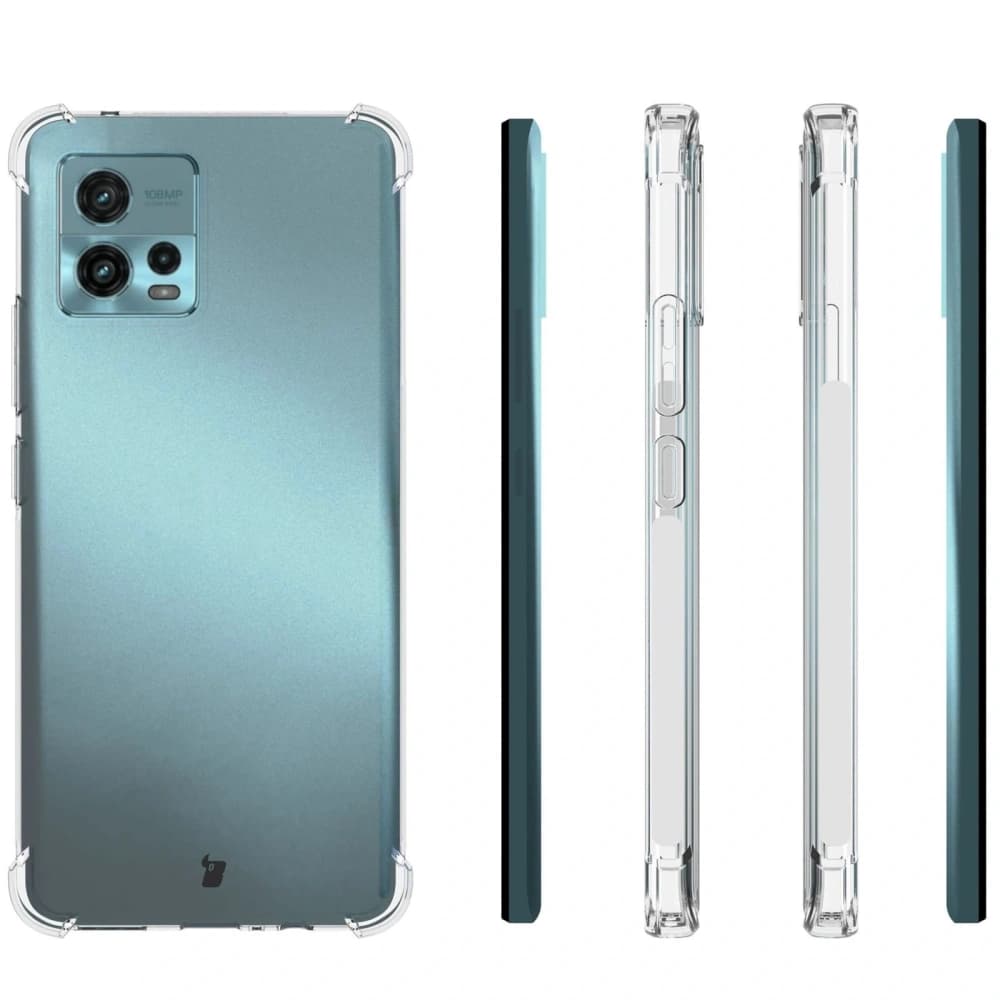 Bizon Case Clear Pack tok + 2x kijelzőfólia Motorola Moto G72 átlátszó - 4