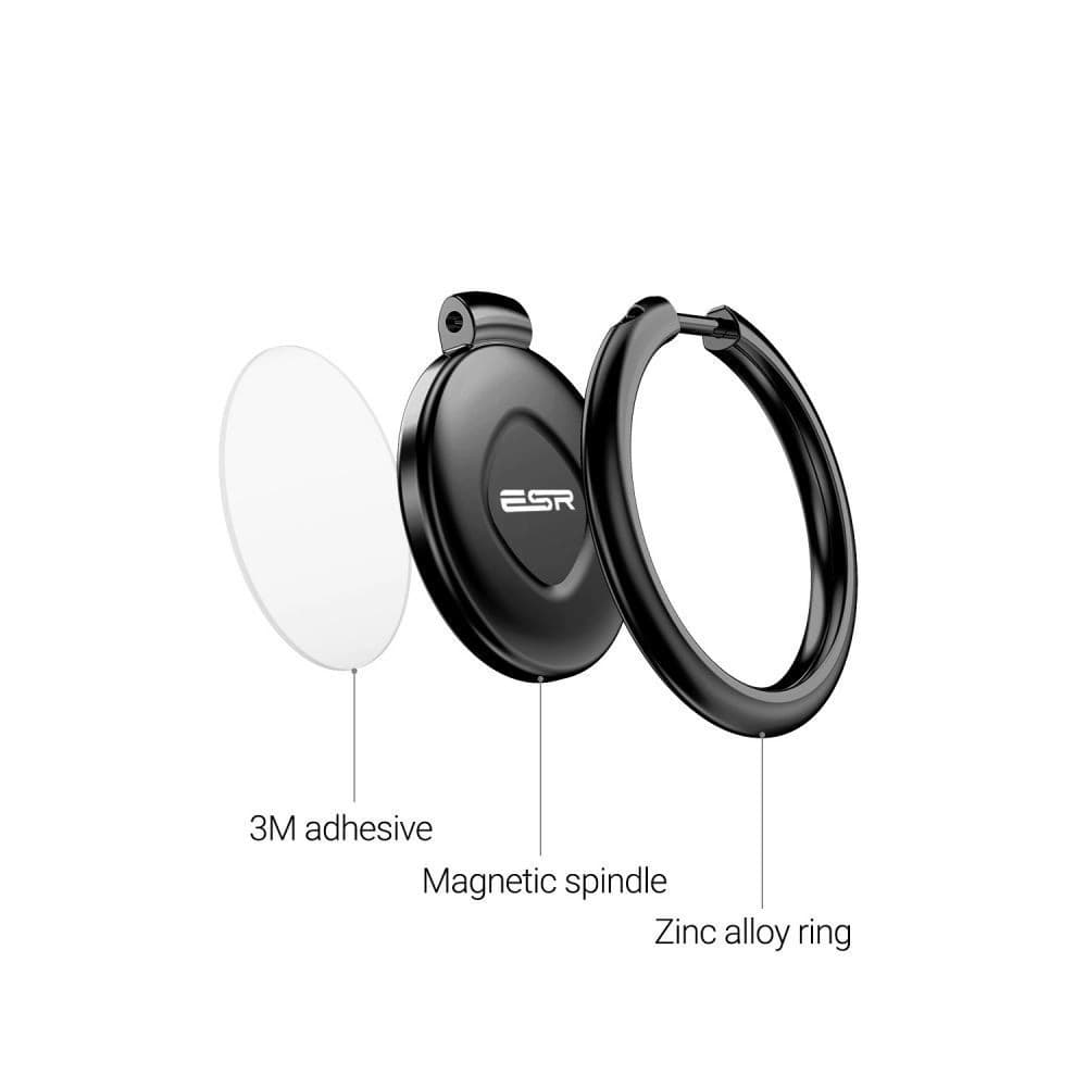 Uchwyt na palec ESR Magnetic Phone Ring Black - 4