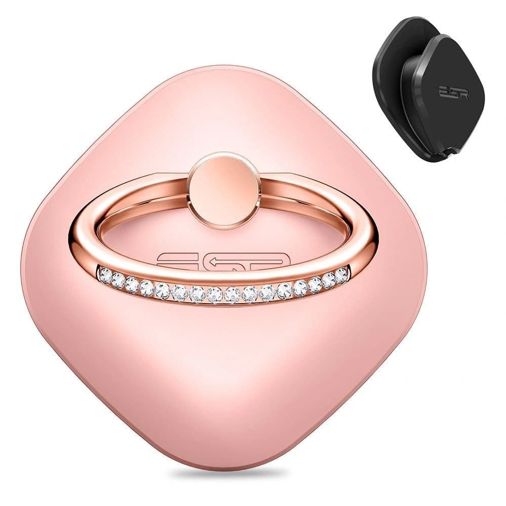Uchiu pentru deget ESR Swarovski Phone Ring Rose Gold - 2