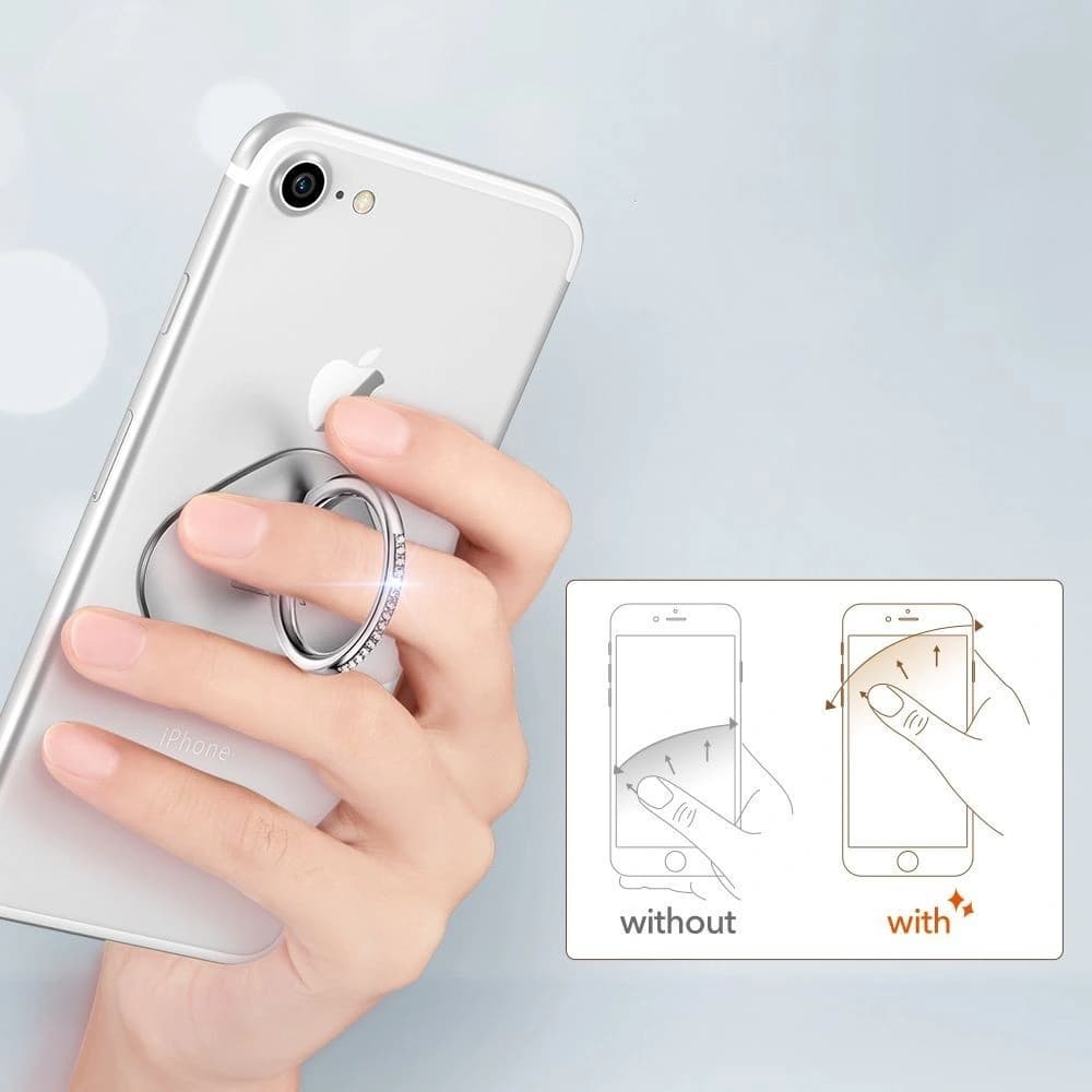 Uchiu pentru deget ESR Swarovski Phone Ring Rose Gold - 4