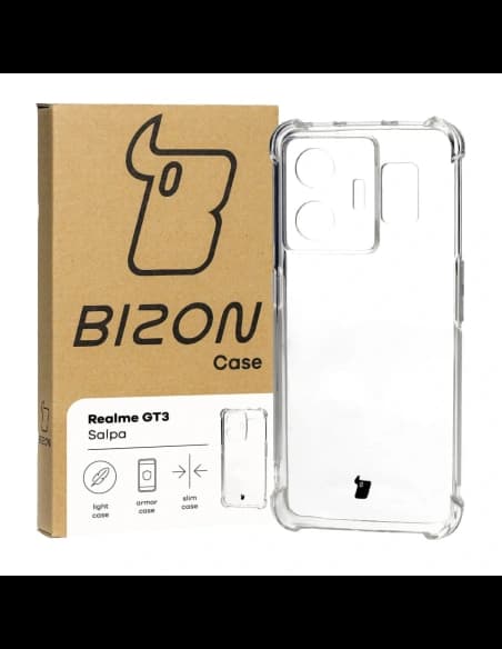 Elastyczne etui Bizon Case Salpa do Realme GT3 przezroczyste